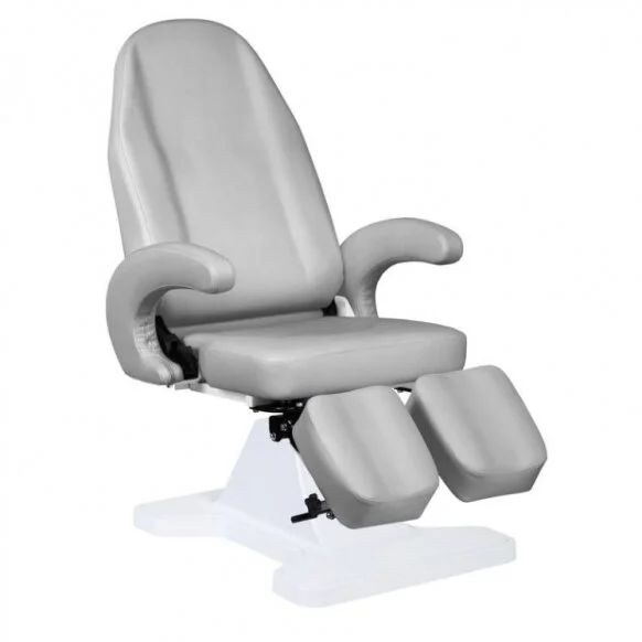 Sillón de pedicura hidráulico profesional para salones y centros de estética MOD 112, color gris (1)