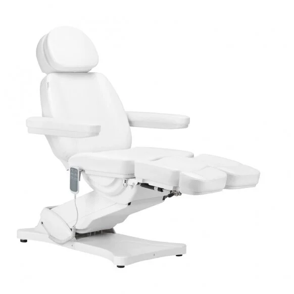 Sillón eléctrico profesional de cosmetología camilla para pedicura SILLON CLASSIC, 3 motores, color blanco (19)