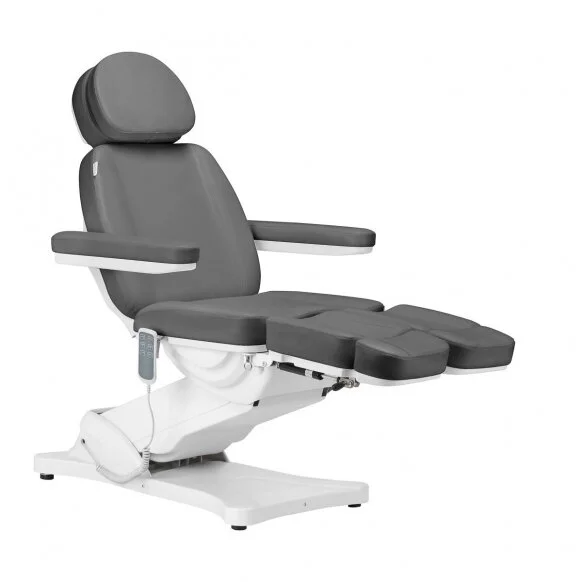Sillón eléctrico profesional de cosmetología camilla para pedicura SILLON CLASSIC, 3 motores, color gris (17)